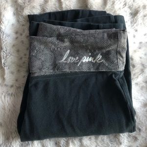 Victoria’s Secret Fold Over Lace Bootcut Legggings